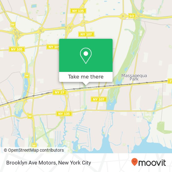 Brooklyn Ave Motors map