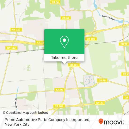 Prime Automotive Parts Company Incorporated map