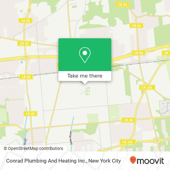 Mapa de Conrad Plumbing And Heating Inc.