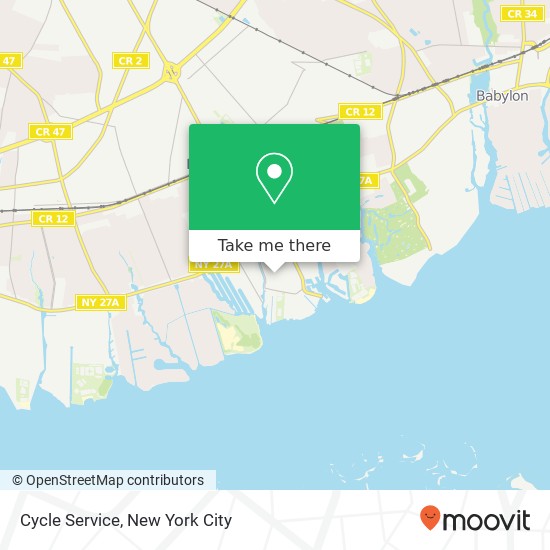 Mapa de Cycle Service