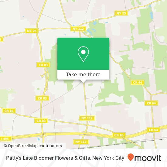 Mapa de Patty's Late Bloomer Flowers & Gifts