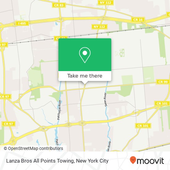 Mapa de Lanza Bros All Points Towing