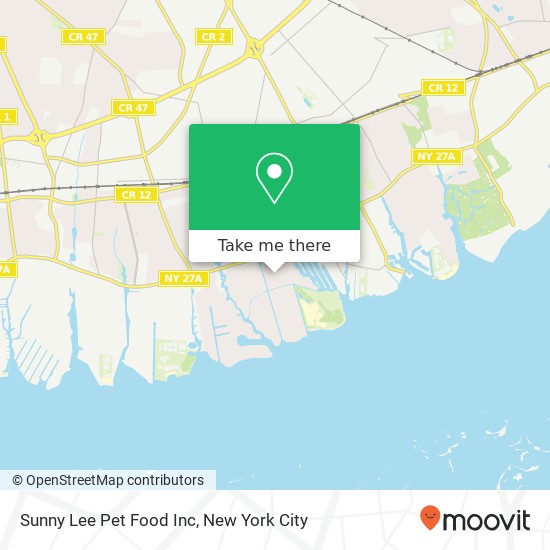 Mapa de Sunny Lee Pet Food Inc