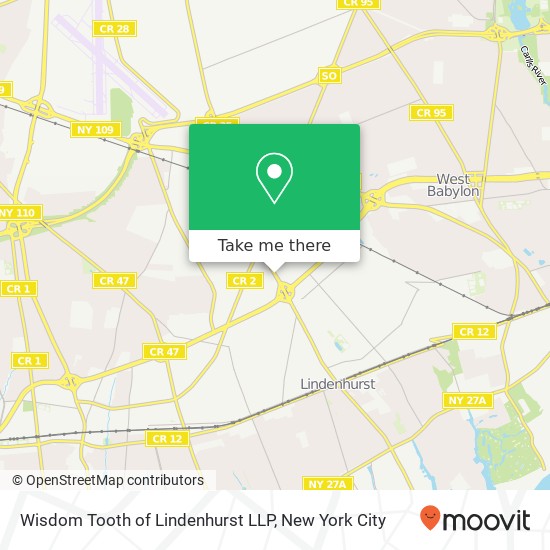 Wisdom Tooth of Lindenhurst LLP map