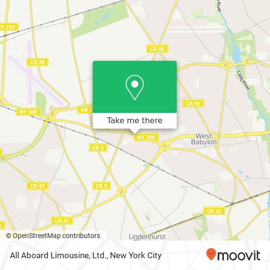 Mapa de All Aboard Limousine, Ltd.