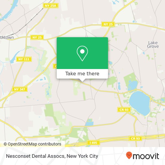 Nesconset Dental Assocs map