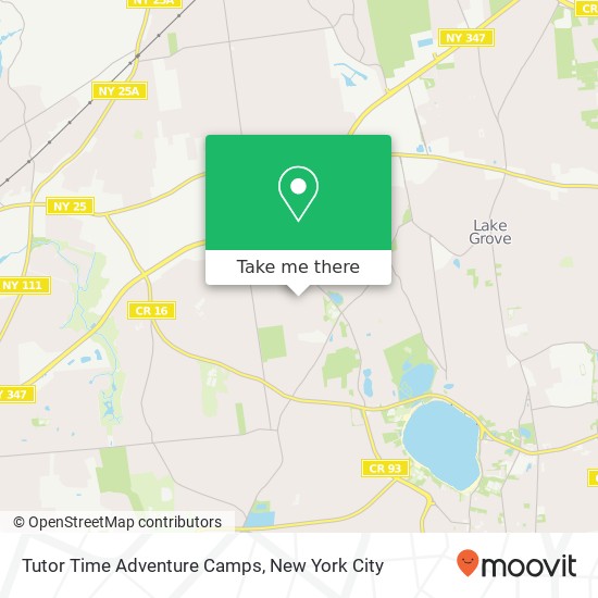 Tutor Time Adventure Camps map