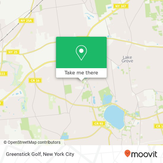 Greenstick Golf map