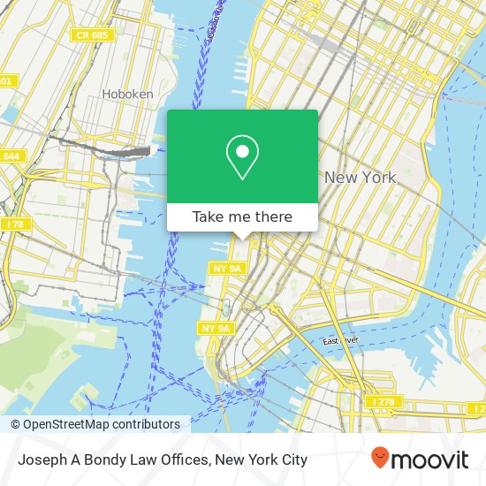 Joseph A Bondy Law Offices map