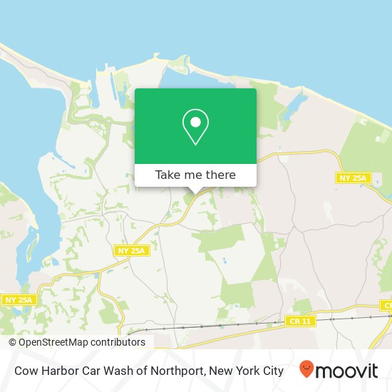 Cow Harbor Car Wash of Northport map