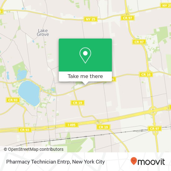 Pharmacy Technician Entrp map