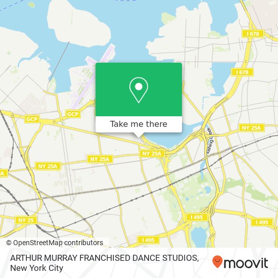 ARTHUR MURRAY FRANCHISED DANCE STUDIOS map