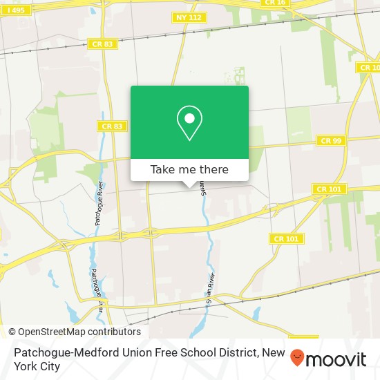 Patchogue-Medford Union Free School District map