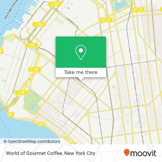 World of Gourmet Coffee map