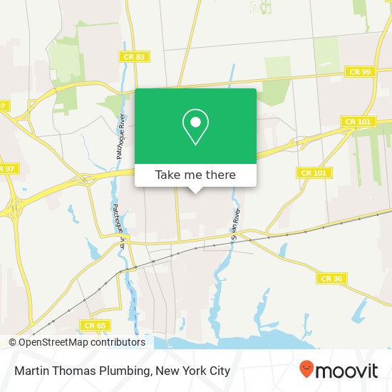 Mapa de Martin Thomas Plumbing