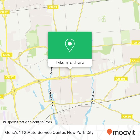 Gene's 112 Auto Service Center map