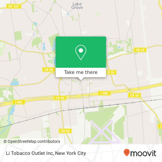 Li Tobacco Outlet Inc map