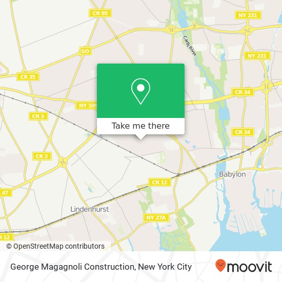 Mapa de George Magagnoli Construction