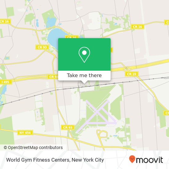 World Gym Fitness Centers map