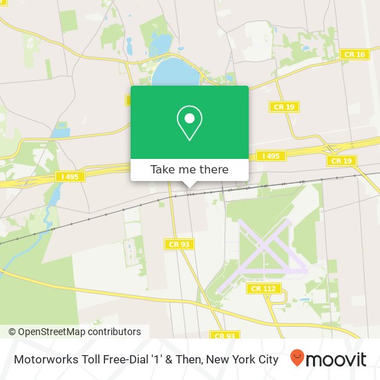 Motorworks Toll Free-Dial '1' & Then map