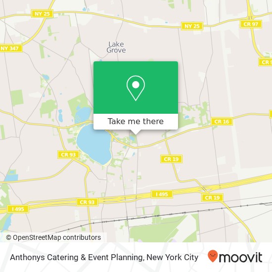 Mapa de Anthonys Catering & Event Planning