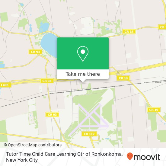 Mapa de Tutor Time Child Care Learning Ctr of Ronkonkoma