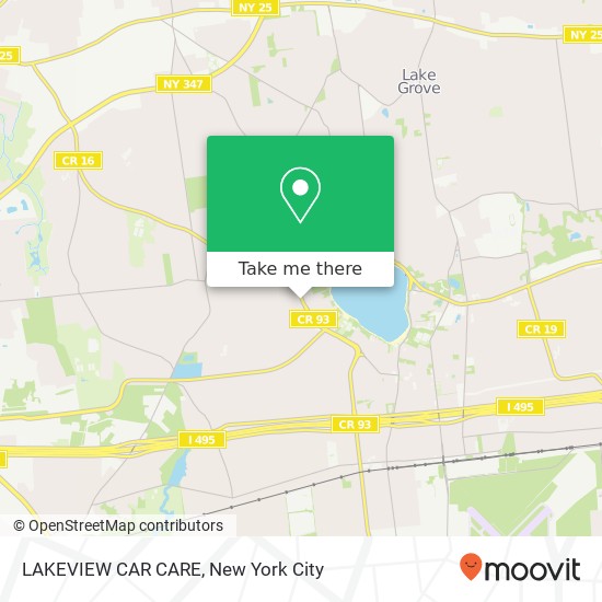 LAKEVIEW CAR CARE map