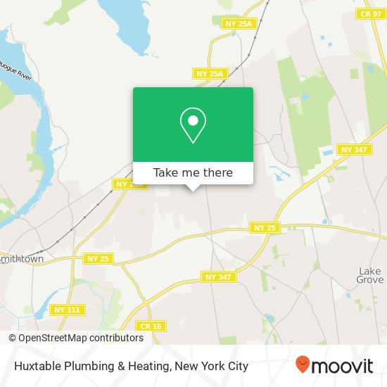 Mapa de Huxtable Plumbing & Heating