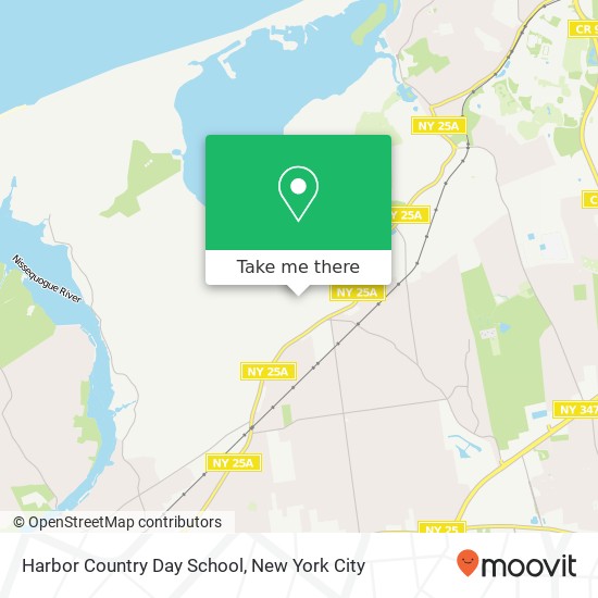 Harbor Country Day School map
