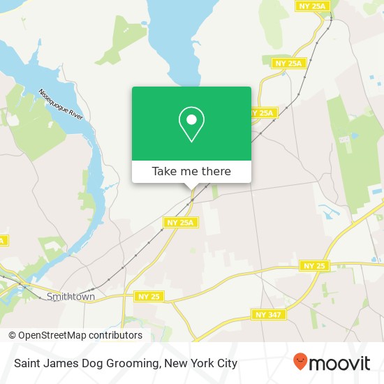 Saint James Dog Grooming map