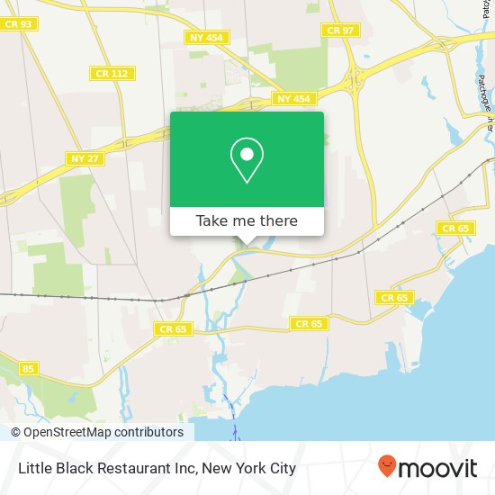 Mapa de Little Black Restaurant Inc