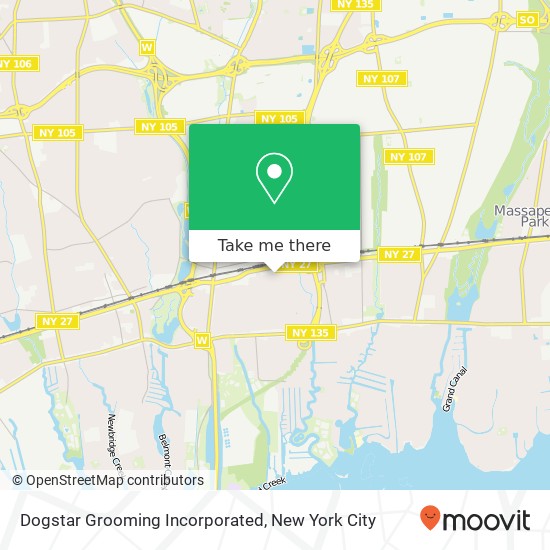 Mapa de Dogstar Grooming Incorporated