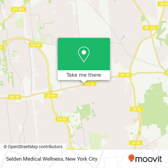 Selden Medical Wellness map