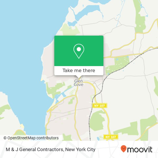 M & J General Contractors map