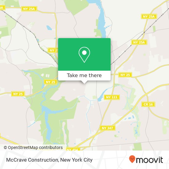 McCrave Construction map