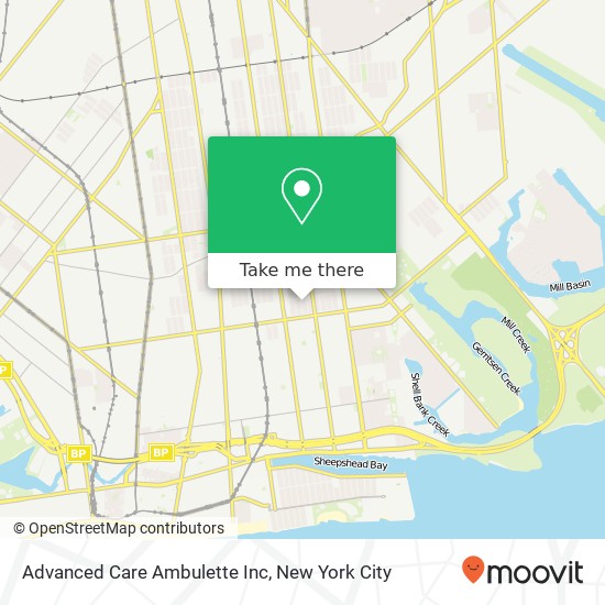 Advanced Care Ambulette Inc map