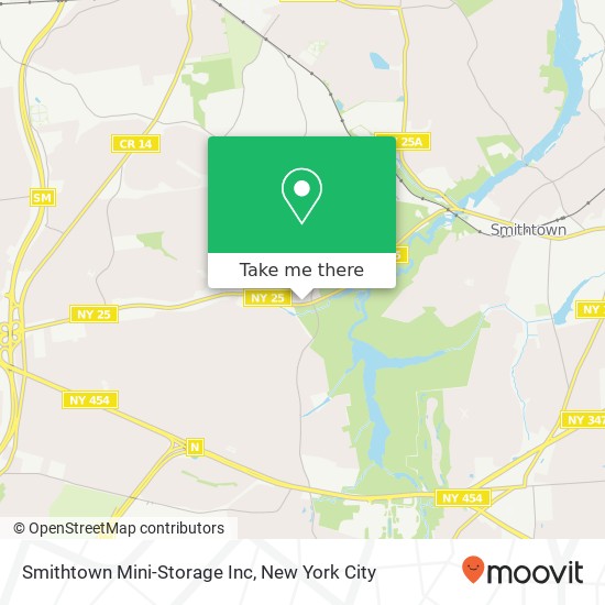 Mapa de Smithtown Mini-Storage Inc