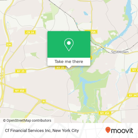 Mapa de Cf Financial Services Inc