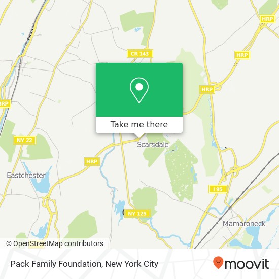 Pack Family Foundation map