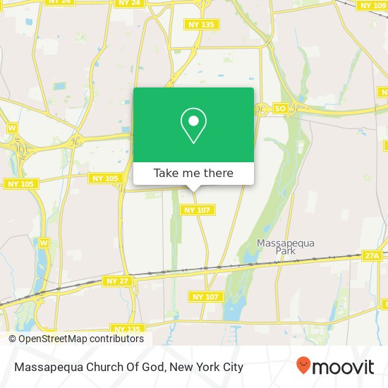 Mapa de Massapequa Church Of God