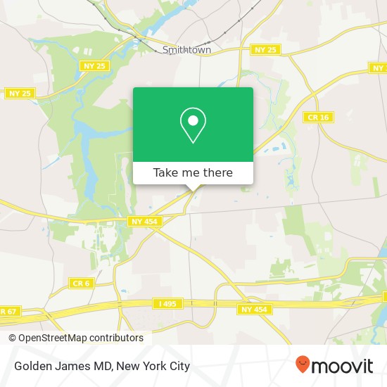 Golden James MD map