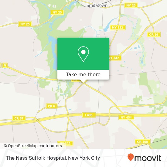 The Nass Suffolk Hospital map
