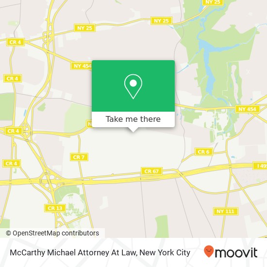 McCarthy Michael Attorney At Law map
