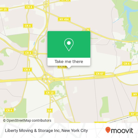 Liberty Moving & Storage Inc map