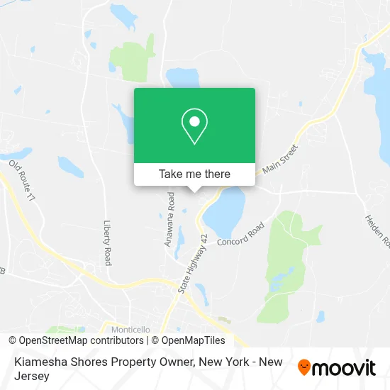 Kiamesha Shores Property Owner map