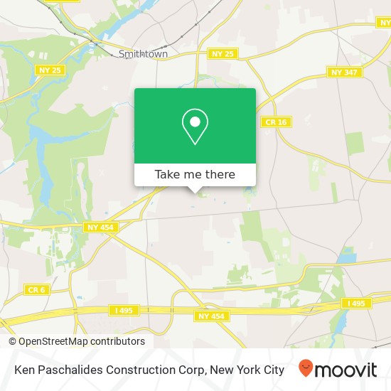Ken Paschalides Construction Corp map
