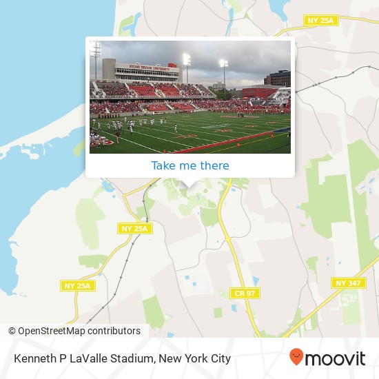 Mapa de Kenneth P LaValle Stadium