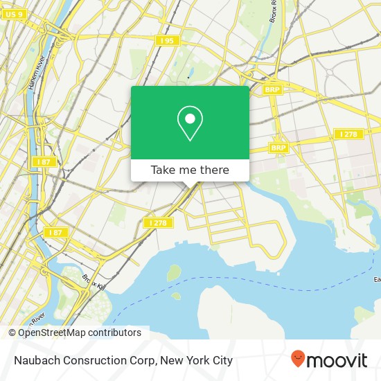 Naubach Consruction Corp map