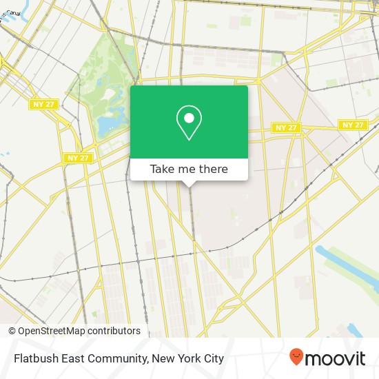 Flatbush East Community map