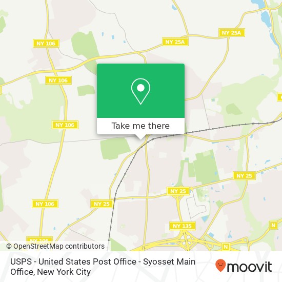 Mapa de USPS - United States Post Office - Syosset Main Office